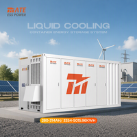 Système de stockage d'énergie US Vision MATE BESS en conteneur, refroidi par liquide, 3MWh 5MWh LiFePO4 avec BMS pour système de stockage d'énergie micro-réseau