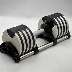 Haltères réglables pour la <span class=keywords><strong>musculation</strong></span>, accessoires <span class=keywords><strong>de</strong></span> fitness, empilables en acier, 20 kg, avec plateau - Product Image 5