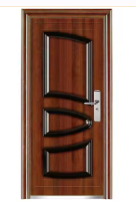 <span class=keywords><strong>Porte</strong></span> <span class=keywords><strong>de</strong></span> sécurité commerciale moderne en acier avec panneau latéral en verre et grille en acier inoxydable - Product Image 6