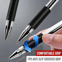Stylo à encre gel 0,5 mm en gros, stylo promotionnel avec logo personnalisé, Bailingniao 1560, papeterie de bureau classique, bleu, noir, rouge, écriture fluide