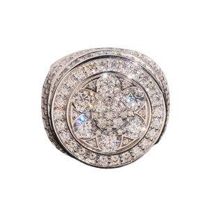 Anillo de Lujo para Hombre con Moissanita Tipo Diamante, Plata 925, Estilo Hip Hop Cubano, Pasa el Test de Diamantes - ¡En Stock! - Product Image 2