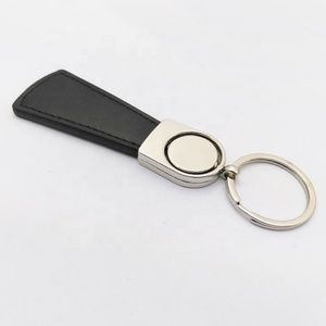Factory Wholesale Promotional Blank Car <b>Key</b> <b>Ring</b> Sublimation Luxury PU Leather <b>Key</b> Chain <b>Custom</b> Logo Leather Keychain - Product Image 6