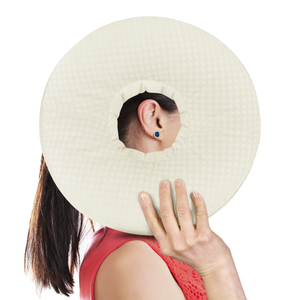 Oreiller perforé pour dormeurs latéraux, oreiller donut pour oreilles, lavable, réglable, coussin d'oreille - Product Image 1