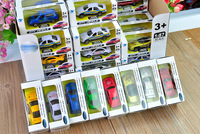 1:87 Voiture Miniature en Métal Moulé sous Pression, Pas Chère, Petite, de Course, à Roue Libre