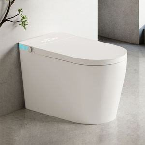High Quality Electric Smart Toilet Ceramic WC Bathroom Elongated Bowl Floor Mounted Automatic Flush Toilet <b>Bidet</b> Remote Function - Product Image 2