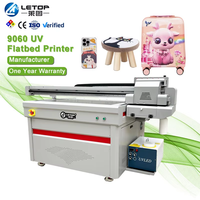 Imprimante numérique couleur grand format LETOP Factory 9060 à jet d'encre pour bois, acrylique et UV
