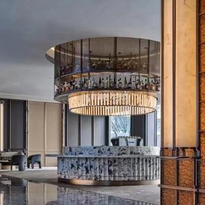 현대적인 디자인 가정용 대형 천장 샹들리에 호텔 클럽 게스트 하우스 로비 프런트 데스크 레저 커피 바 공간 - Product Image 4
