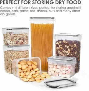 Factory supply 12pcs set airtight <b>food</b> <b>storage</b> <b>container</b> 1.6L <b>Food</b> <b>container</b> set Kitchen pantry <b>container</b> set - Product Image 6