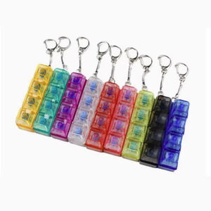 En İyi Kalite 4 Tuşlu Mekanik Klavye Anahtarı Anahtarlık Tuş Başlığı Test Cihazı Anahtarları LED Işık ve Stres Giderici Fidget Anahtarlık ile - Product Image 1