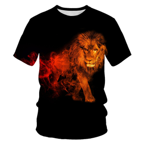 New Lion 3D Printed Shirt for Men 3D Digital Printing tshirt Man Clothes All Over Print t-Shirt Animal Graphic <span class=keywords><strong>abbigliamento</strong></span> personalizzato - Product Image 2