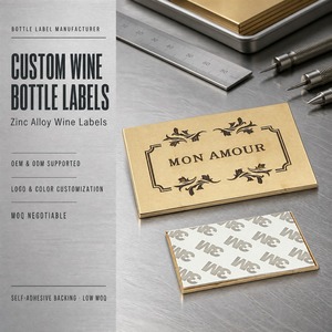Placas de Aleación de Zinc con Logotipo Personalizado, Emblemas Metálicos Plateados Pulidos Grabados para Fabricantes de Botellas de Whisky, OEM, ODM, Pedidos al por Mayor - Product Image 3