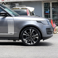 Jantes en alliage forgées NJQS de haute qualité à 5 trous, finition noir brillant, pour voitures de tourisme, SUV, Ferrari, Porsche, KIA, BMW, Mercedes-Benz, VW Sport