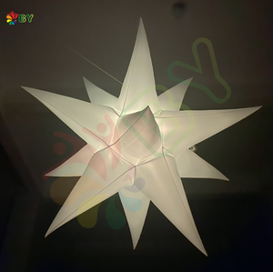 Letrero Luminoso Inflable con Forma de Estrella, Iluminación LED, Letrero Inflable con Forma de Estrella Blanca, Oferta Especial, Modelo de Estrella Inflable - Product Image 2