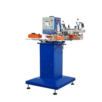 Máquina de impresión de pantalla de seda, carrusel automático de 2 colores para camisetas, ropa, Textil