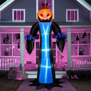Décorations gonflables d'Halloween pour l'extérieur avec lumières LED, décoration <span class=keywords><strong>gonflable</strong></span> de fantôme et de citrouille, décorations gonflables commerciales pour Halloween - Product Image 2