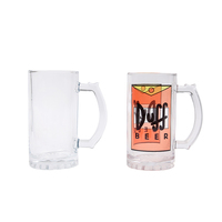 Verre à Sublimation personnalisé 16oz, verre, Transparent, pour impression à la chaleur, vente en gros, ml