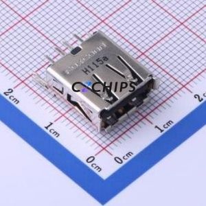UB0112C-4HH9-4F <b>USB</b> Connector Through hole Component (THT) Connector Type-<b>A</b> <b>USB</b> <b>2.0</b> Female Through Hole - Product Image 1