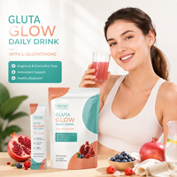 Complément alimentaire pour la beauté de la peau, à base de glutathion liposomal, de vitamine C et de collagène, en poudre, marque privée OEM