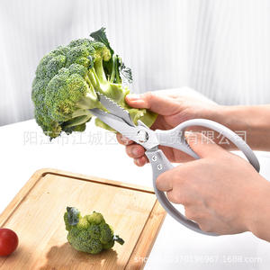 Tijeras de Cocina de Acero Inoxidable Sk5 en Forma de V con Mangos de Plástico para Uso Doméstico, para Cortar Aves - Product Image 4