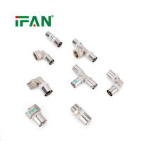 IFAN Vente en gros Raccords à sertir en laiton pour plomberie, coudes et tés à haute stabilité, pour tuyaux PEX multicouche