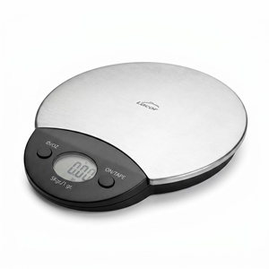 Bilancia Digitale da Cucina di Alta Precisione 5kg/1g in Acciaio Inox+ABS 17.5x15.3x3cm con Batteria CR2032 Unità G/oz Spegnimento Automatico - Product Image 1