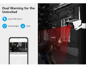Cámara de Seguridad IP PTZ Inalámbrica 4G Wifi, 1080P, con Detección de Movimiento PIR, Visión Nocturna, para Exteriores, IP67 - Product Image 5