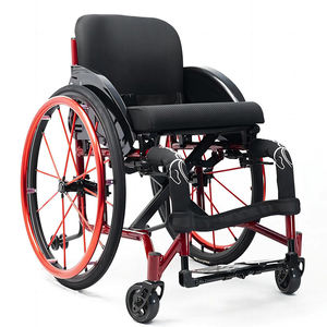 折りたたみ式カスタムスポーツ車椅子用の障害者スクーター調節可能な手動車椅子アルミニウムリハビリテーション療法用品 - Product Image 1