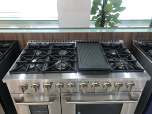 Cocina Gamas 8 quemador Gas Estufa de acero inoxidable Horno de cocción independiente - Product Image 3