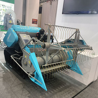 Moissonneuse-batteuse automotrice diesel à transmission par engrenages, largeur de travail 1100 mm, pour céréales, ail, riz, blé, avec fonction de broyage et de battage de la paille