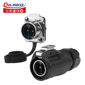 Cnlinko LP20 2 pin nhựa và kim loại IP68 dây Vít Thông tư không thấm nước hàng không cắm kết nối - Product Image 3