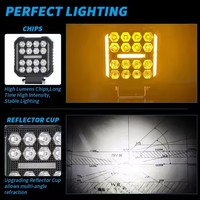 JHS Vente en gros Spot Flood Truck Round LED 4 pouces Voiture Led Working Light Auxiliaire Offroad 4x4 Off-road Light pour Suv jeep Boat