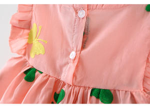 Vestido Floral de Algodón para Bebés Niñas, Diseño 2022, Lindo Vestido Infantil con Estampado de Flores - Product Image 6