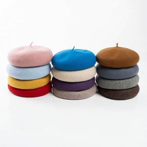 Gorro de Invierno 2024, Nuevo Estilo Francés de Lujo para Mujer, Boina Cálida 100% Lana Australiana con Banda Interior Ajustable - Product Image 1