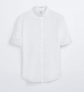 Su misura 55% di Canapa 45% Cotone Biologico 180gsm Pianura Tessuto Shirt A <span class=keywords><strong>Manica</strong></span> Lunga Preparazione Per La Sera Collar Camicia di Canapa <span class=keywords><strong>Vestiti</strong></span> Per Gli Uomini - Product Image 5