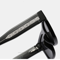 Lunettes de soleil carrées simples 2025 avec protection UV400, lunettes de soleil polarisées carrées surdimensionnées, lunettes de soleil rétro de luxe à dessus plat