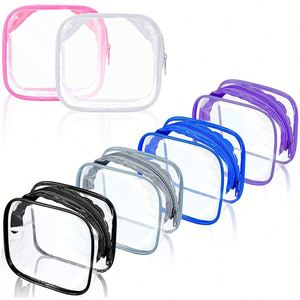 Custom Logo Plastic Patchwork Makeup Zipper Travel Beauty Organizer Transparent Pvc Cosmetic <b>Make</b> <b>up</b> Bag - Product Image 4