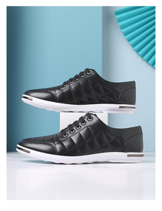 Zapatillas Oxford Casuales Formales de Piel Sintética con Cordones para Hombre, Blancas 2023, Transpirables, Antideslizantes, para Caminar - Product Image 4