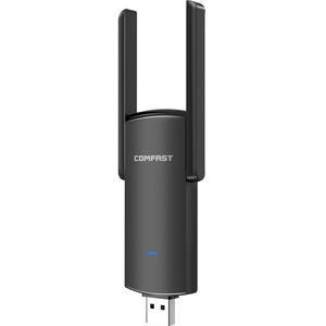 Adaptateur <span class=keywords><strong>USB</strong></span> <span class=keywords><strong>WiFi</strong></span> double bande 1300Mbps Dongle Wi-Fi 2.4G/5Ghz Récepteur sans fil USB3.0 802.11AC 4 antennes - Product Image 2