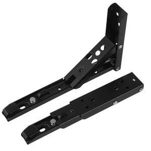 सजावटी 90 डिग्री वॉल माउंटिंग कॉर्नर स्टेनलेस स्टील एंगल त्रिकोण एडजस्टेबल टेबल सपोर्ट फोल्डिंग शेल्फ ब्रैकेट - Product Image 3