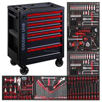 Chariot à outils industriel en fer robuste à 7 tiroirs, capacité de charge 450 kg, plateau supérieur modulaire, OEM, pour garage, vente en gros