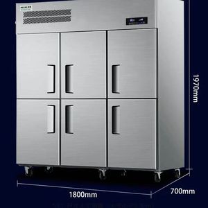 Enfriador/Congelador Vertical de 700L para Cocina Comercial, Resistente a la Oxidación, para Equipamiento de Cafeterías - Product Image 4