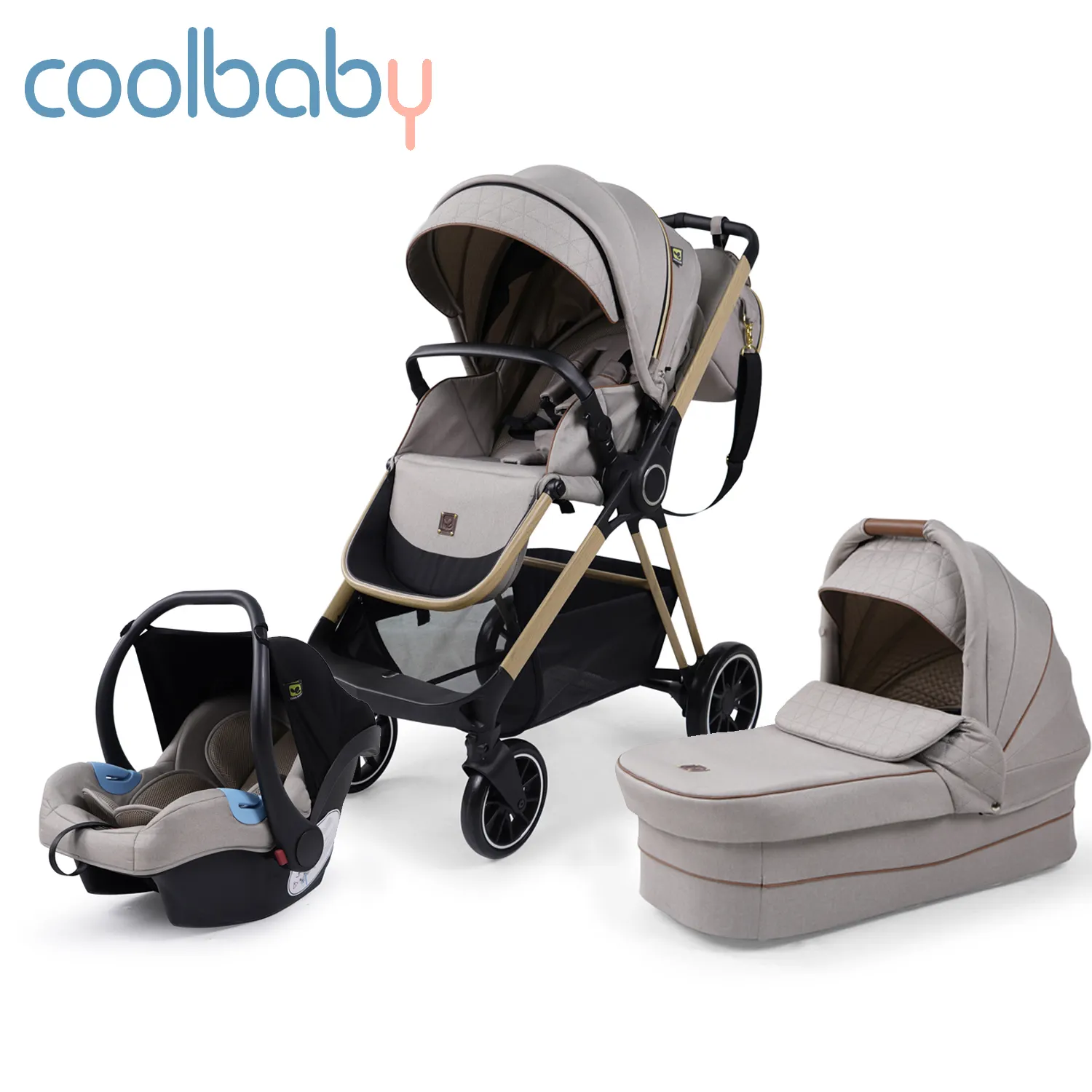 Cool baby 3 in 1 luxury baby stroller with CE Certificate