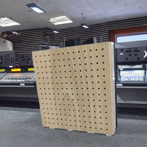 Absorbeurs acoustiques en <span class=keywords><strong>laine</strong></span> <span class=keywords><strong>de</strong></span> <span class=keywords><strong>bois</strong></span> perforée, indice NRC élevé pour les studios et les bureaux - Product Image 1