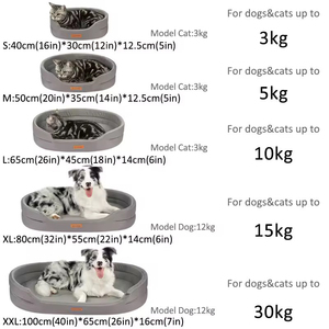 All Seasons Washable Oval Pet <strong>Dog</strong> Cat <strong>Bed</strong> for Small <strong>Large</strong> <strong>Dog</strong> with Anti-slip Bottom - Product Image 5