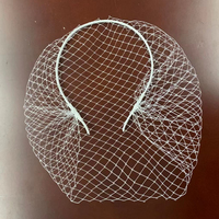 Voiles de tête noirs pour mariée, voile en résille orné de cristaux, accessoire de cheveux charmant pour mariage, fascinateur