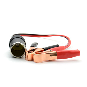 Connecteur de <span class=keywords><strong>prise</strong></span> allume-cigare <span class=keywords><strong>auxiliaire</strong></span> 12V pour <span class=keywords><strong>voiture</strong></span>, adaptateur d'alimentation avec pinces crocodiles pour batterie, rallonge - Product Image 4