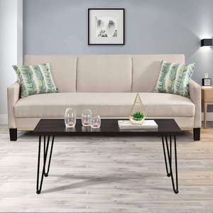 Table à manger robuste en métal noir avec 4 bancs en acier, mobilier de salle à manger extérieure - Product Image 5
