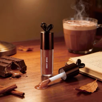 Vente en gros Lip Bunny Gloss à lèvres liquide longue tenue hydratant waterproof végétalien aux herbes Marron Chocolat Chatoyant Café
