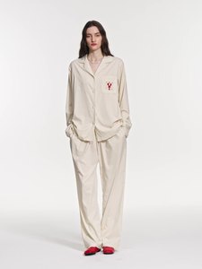 Premium Damen Langarm-Pyjama-Set mit Cartoon-Stickerei-Tasche Kontrast-Paspelierung Zweiteiliges Loungewear-Boutique-Set - Product Image 6