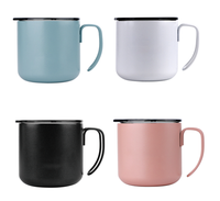 Mug souvenir d'entreprise pratique, tasse isotherme en acier inoxydable à double paroi, logo personnalisé, vente en gros